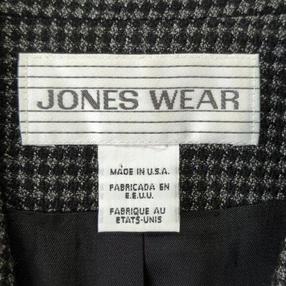 Jones Wear Houndstooth Woolen Jacket and Skirt Set, Women's Small - Picture 10 of 16